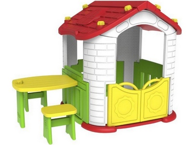 Игровой домик со столиком и 2 стульчиками
